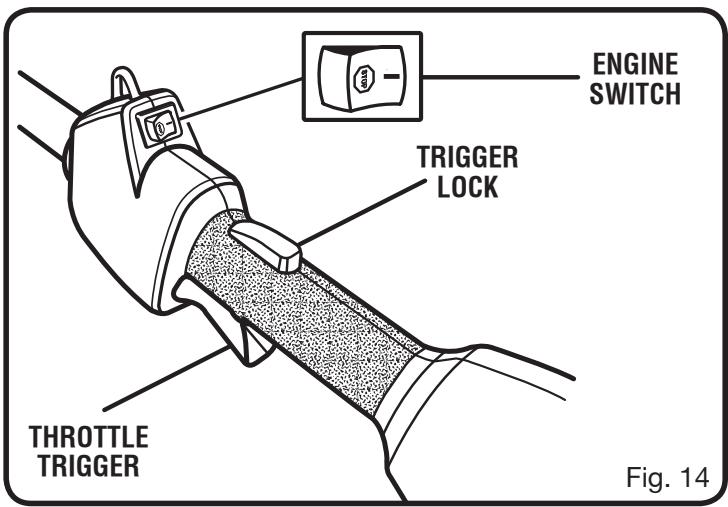 RYOBI RY52002 - TO STOP THE ENGINE: - 1