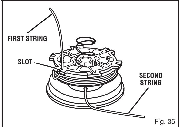 RYOBI RY52002 - To remove the spool retainer: - 2