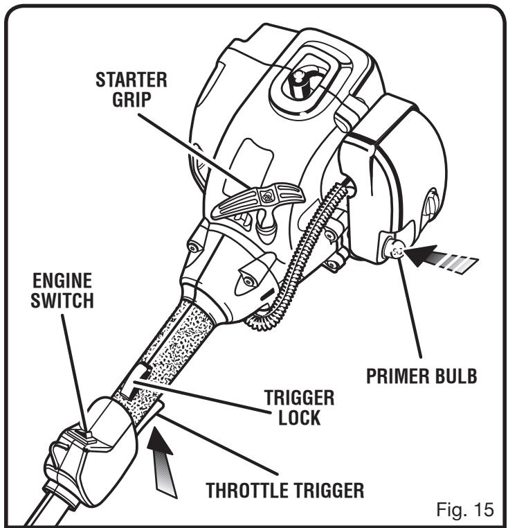 RYOBI RY52002 - TO STOP THE ENGINE: - 2