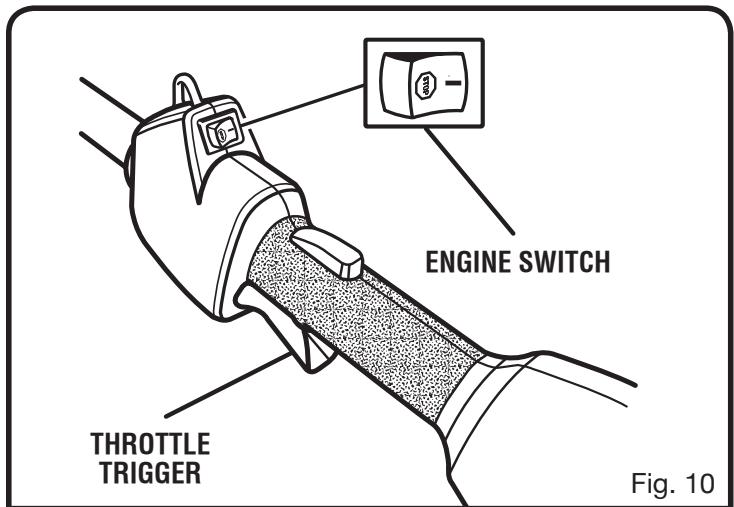 RYOBI RY52003 - TO STOP THE ENGINE: - 1