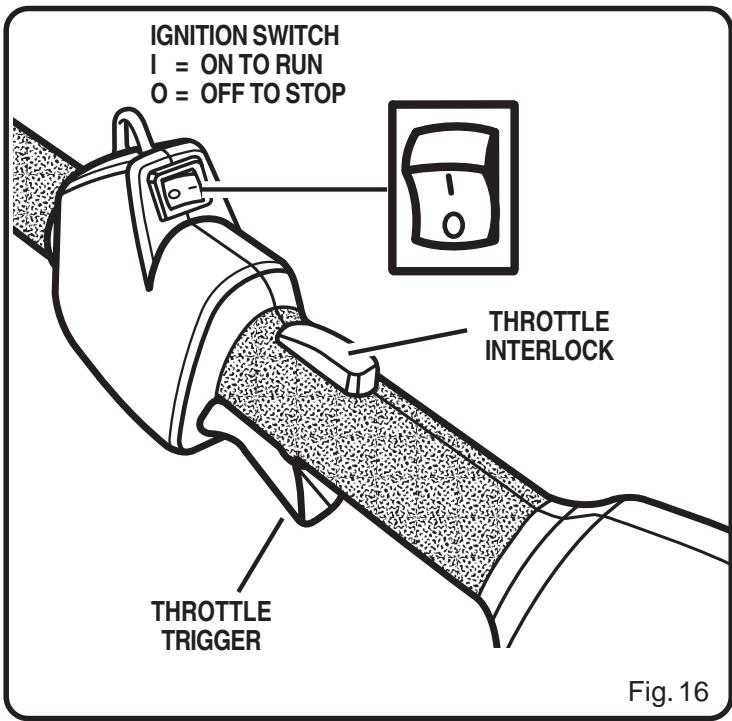RYOBI RY70105 - TO STOP THE ENGINE: - 1