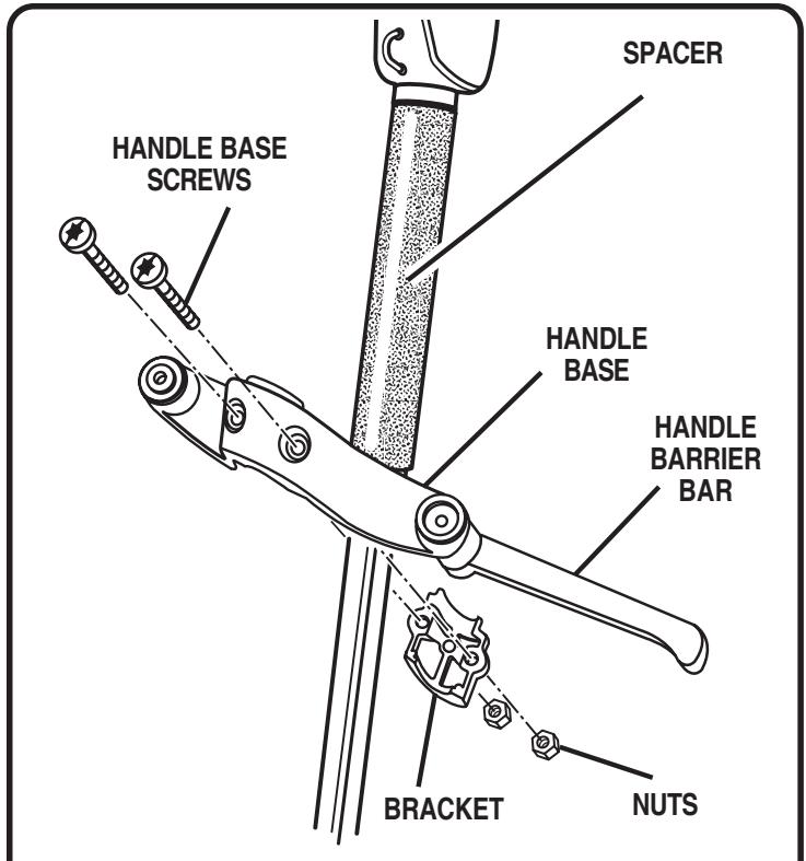 RYOBI RY70105 - ATTACHING THE HANDLE - 1