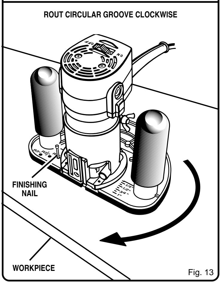 RYOBI TR31 - ROUTING GROOVES IN A CIRCLE - 2