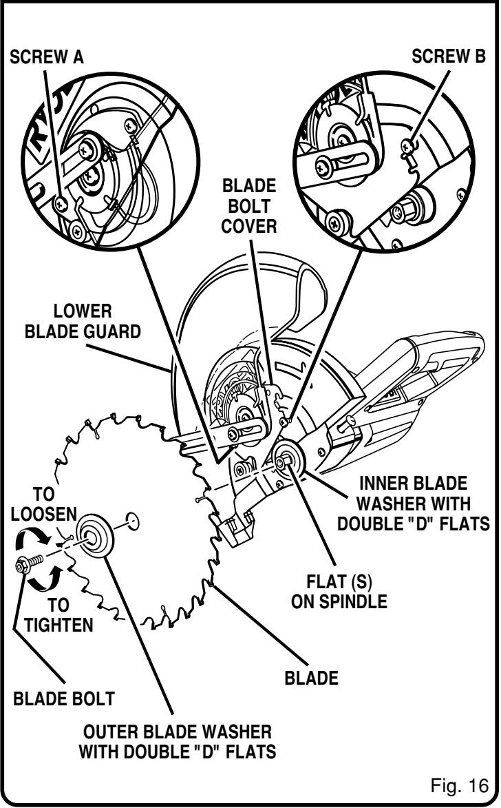 RYOBI TS1351 - WARNING: - 2