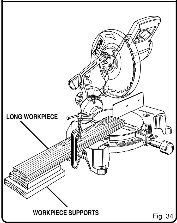 RYOBI TS1351 - WARNING: - 2