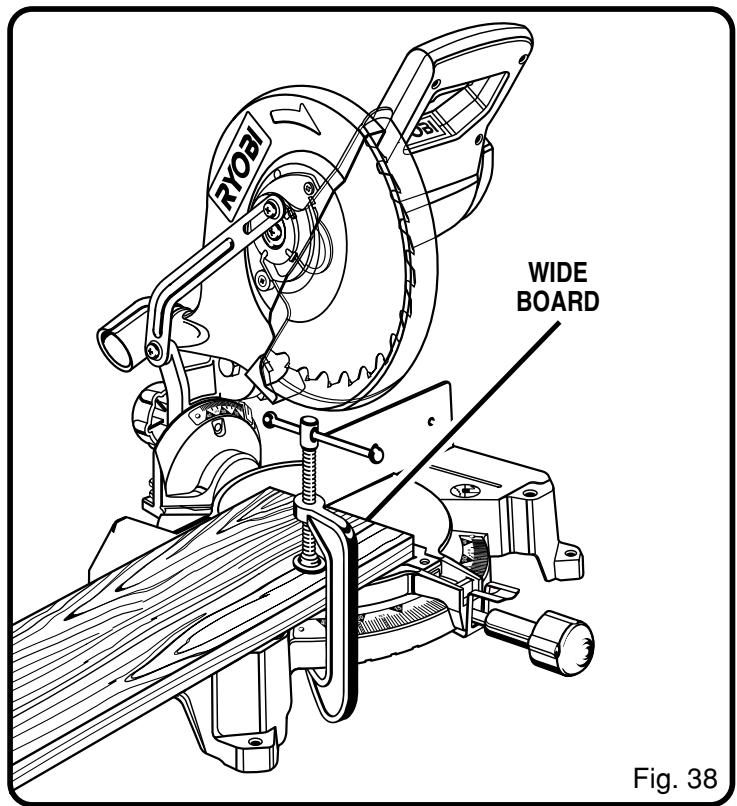 RYOBI TS1351 - CLAMPING WIDE WORKPIECES - 1