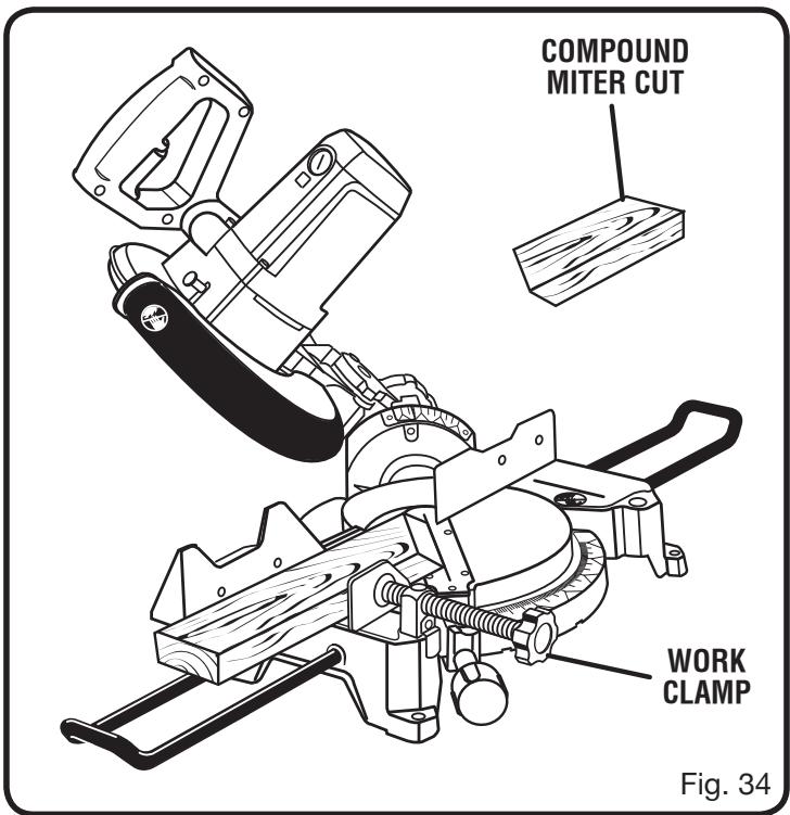 RYOBI TS1353 - TO COMPOUND MITER CUT - 1