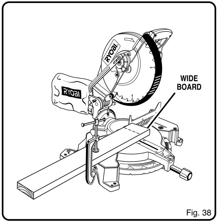 RYOBI TS1551 - CLAMPING WIDE WORKPIECES - 1