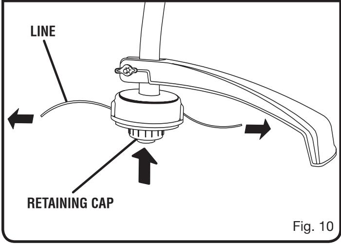 RYOBI ZRRY41002 - ADVANCING THE CUTTING LINE MANUALLY - 2