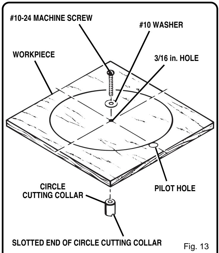 RYOBI 495 - To make set-up: - 1
