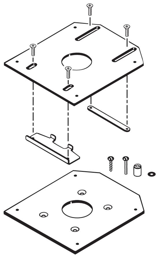 RYOBI 495 - #4950300 ROUTER AND JIG SAW MOUNTING KIT (FOR USE WITH THE BT3000 TABLE SAW) - 2