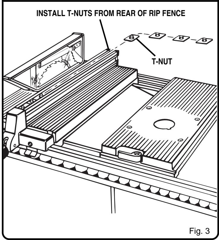 RYOBI 495 - TO INSTALL REMAINING T-NUTS - 2