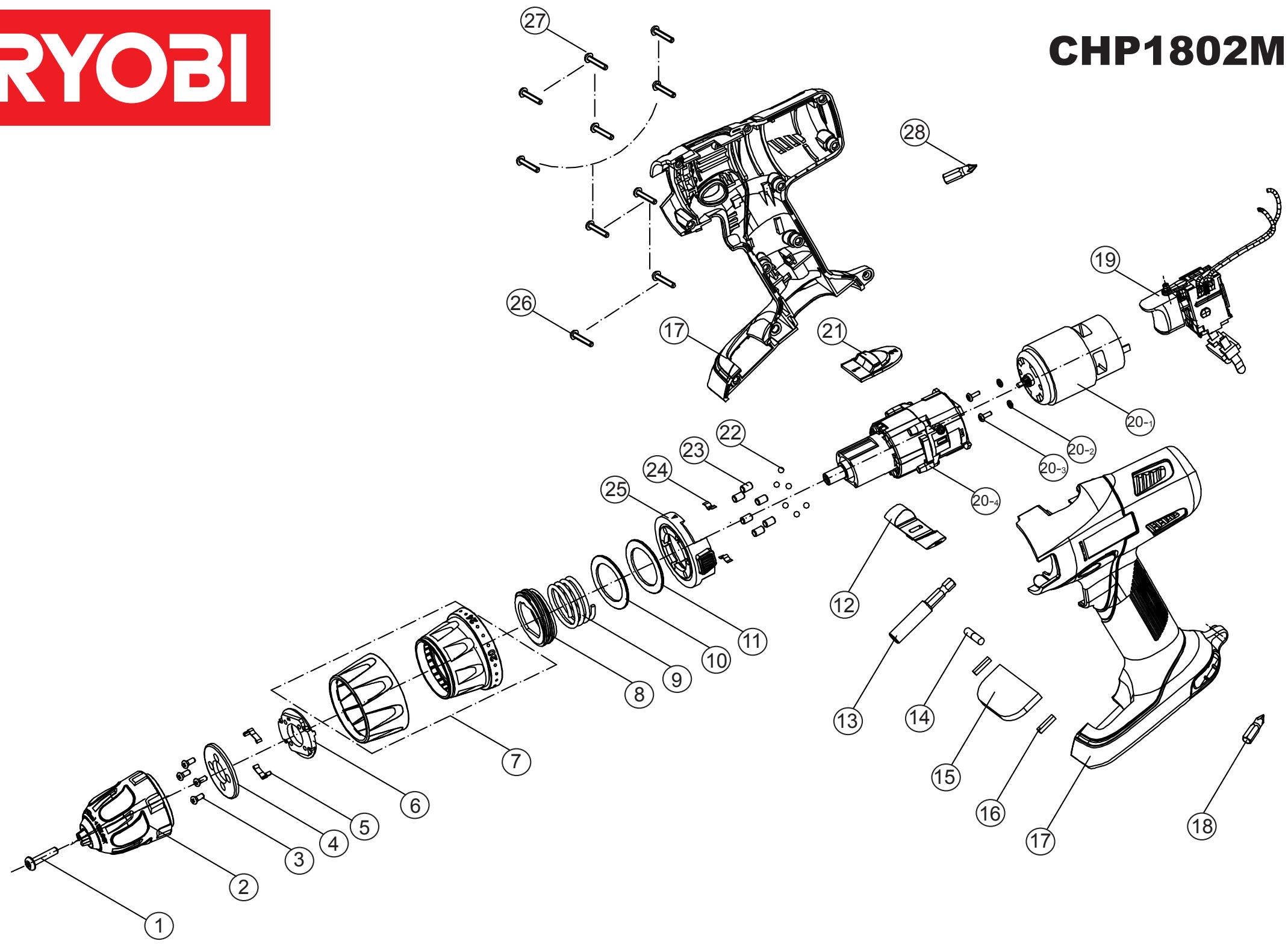 RYOBI CHP1802M - 1