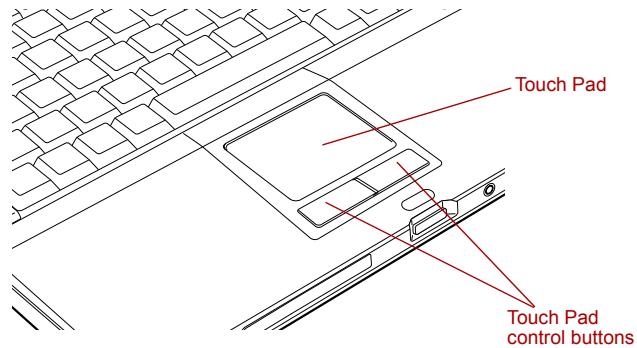 TOSHIBA PM300 - Using the Touch Pad - 1