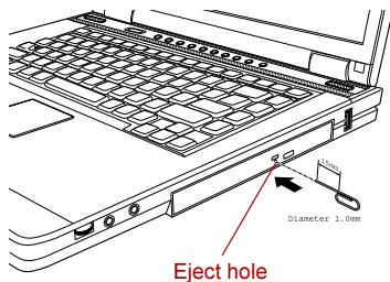 Eject hole Diameter 3.0mm