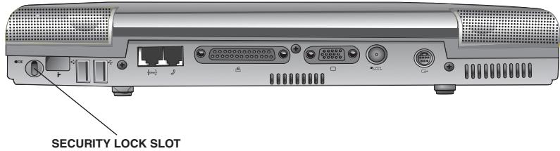 TOSHIBA SATELLITE 1900 - Using a computer lock - 2