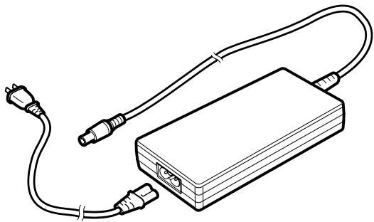 TOSHIBA SATELLITE 1900 - Connecting the AC adapter - 1