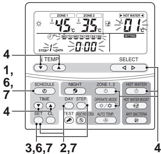 TOSHIBA HWS-1103H-E - Specify a step from among steps 1 to 8. - 1