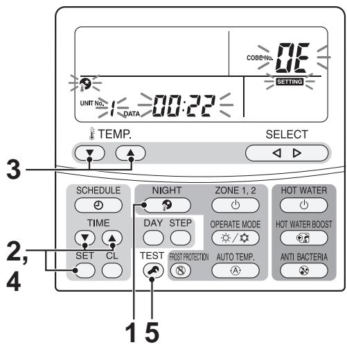 TOSHIBA HWS-1103H-E - NIGHT Operation Setting - 2