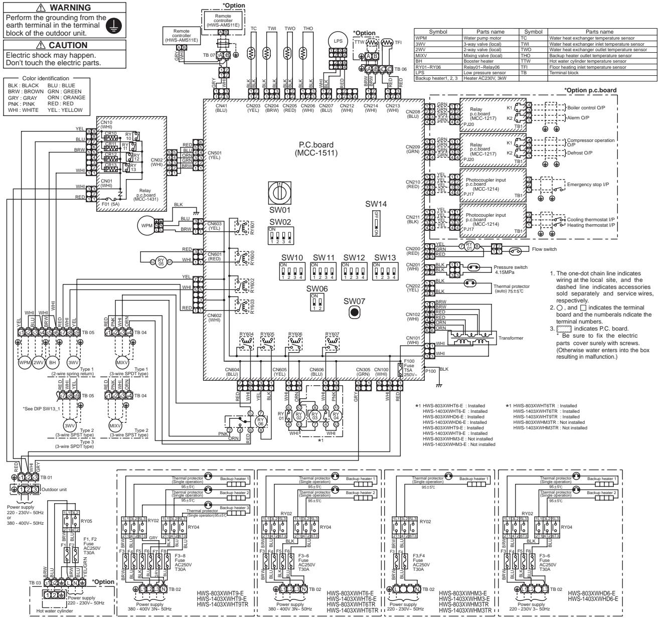 TOSHIBA HWS-1103H-E - 5-1. Hydro Unit - 1