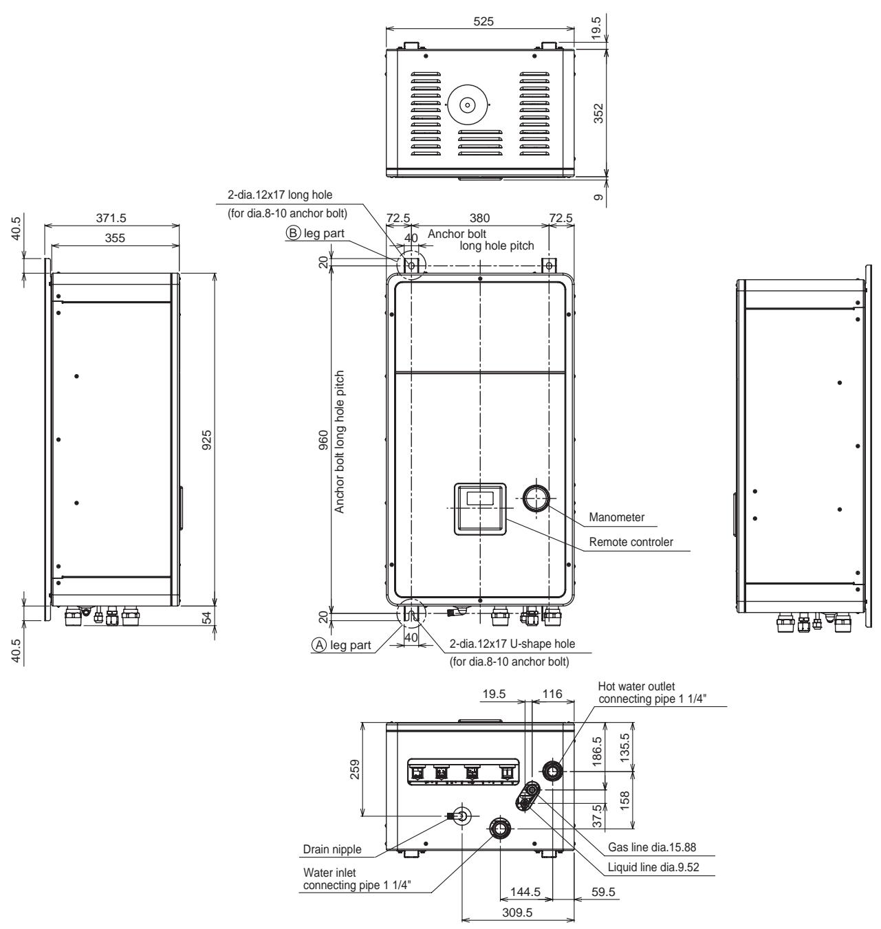 TOSHIBA HWS-1103H-E - 4-1. Hydro unit - 1
