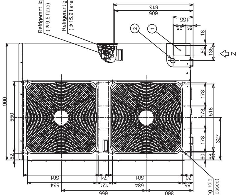 TOSHIBA HWS-1103H8R-E - outdoor unit - 4