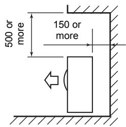 TOSHIBA HWS-1403H-E - Obstacle also above unit - 1