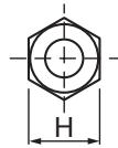 TOSHIBA HWS-1403H-E - ▼ Flare nut width: H and flare matching size: A. - 1