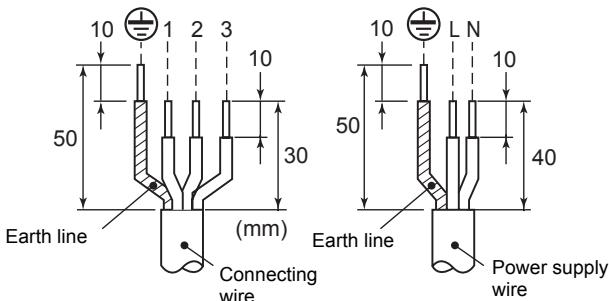 TOSHIBA HWS-1403H8-E - Stripping length power cord and connecting wire - 1