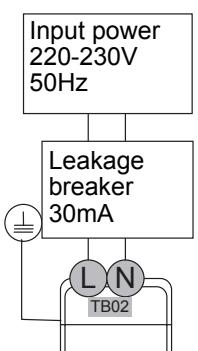 TOSHIBA HWS-803H-E - Electrical connection to hydro unit - 1