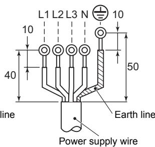 TOSHIBA HWS-803H-E - Stripping length power cord and connecting wire - 2
