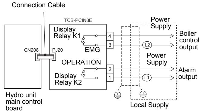 TOSHIBA HWS-803H-E - Boiler Control Output: L2: Boiler drive permission output - 1