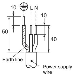 TOSHIBA HWS-803H-E - Stripping length power cord and connecting wire - 2
