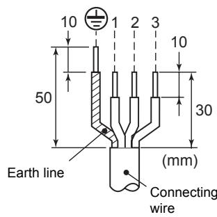 TOSHIBA HWS-803H-E - Stripping length power cord and connecting wire - 1