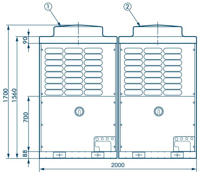 TOSHIBA MM-A0280HX - Due unità Collegate - 2