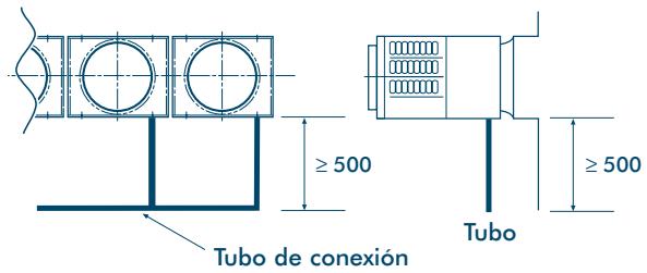 TOSHIBA MM-A0280HX - Si la pared exterior es más bajo que la Unidad Exterior - 7