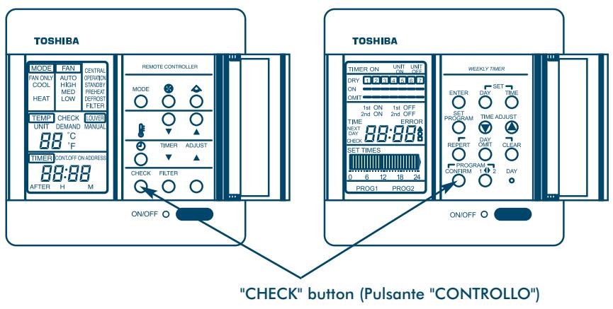 TOSHIBA MM-A0280HX - Cancellazione su un telecomando centrale / con un timer di 7 giorni - 1