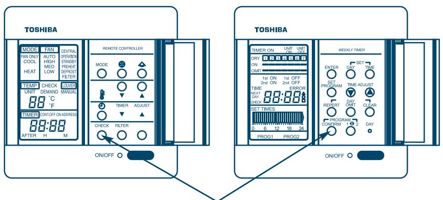 TOSHIBA MM-A0280HX - Effacement de Telecommande Centrale/avec Programmateur à 7 jours - 1
