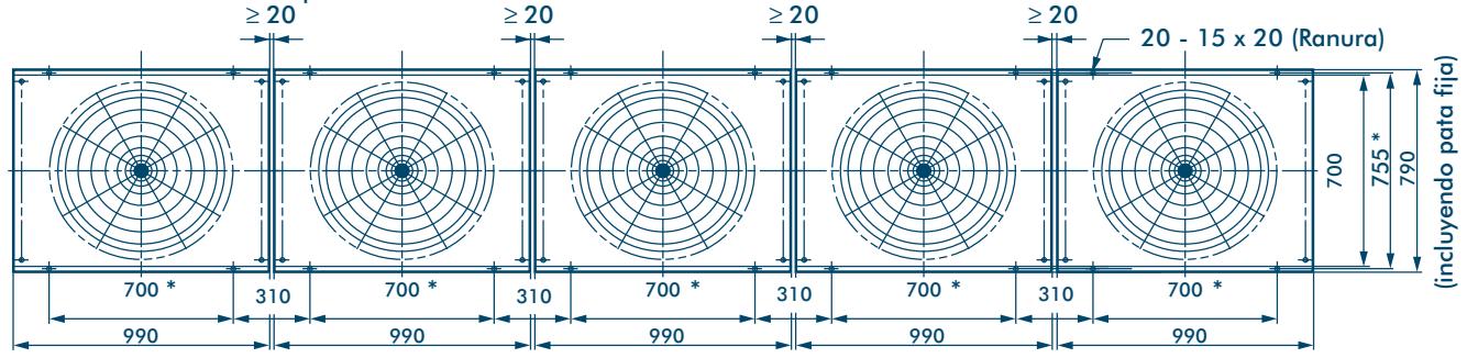 TOSHIBA MM-A0280HX - Diagrams de dimensiones - 1