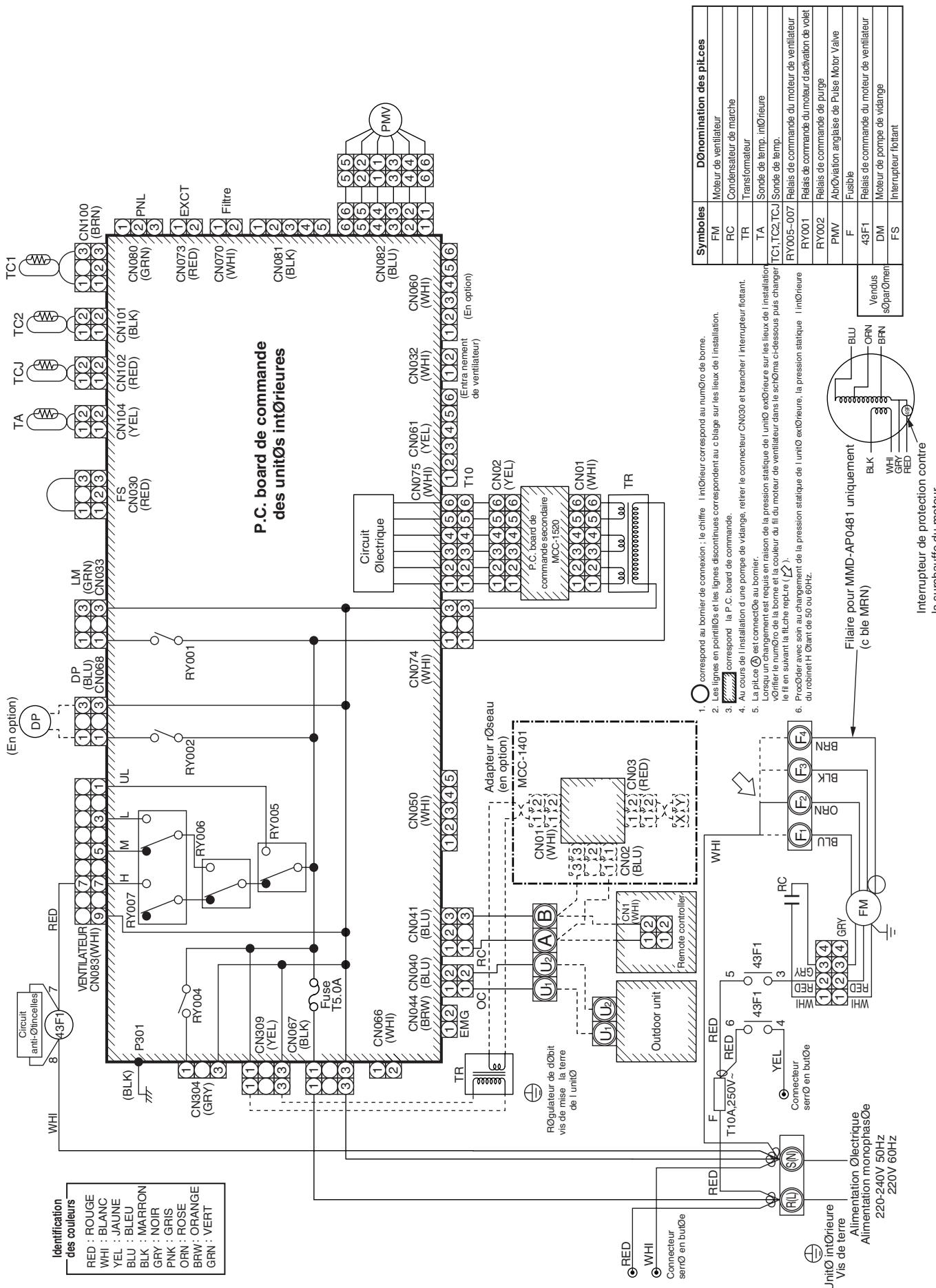 TOSHIBA MMD-AP0181BH - Modèle: MMD-AP0181H, AP0241H, AP0271H, AP0361H, AP0481H - 1