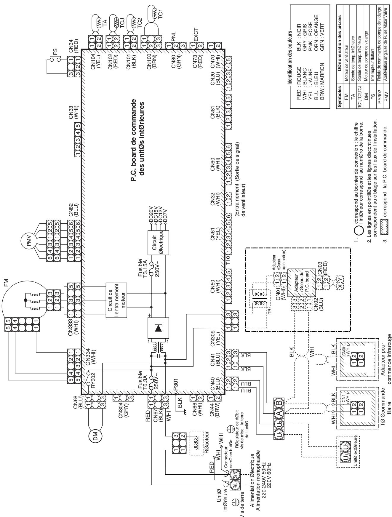 TOSHIBA MMD-AP0181BH - Modèle : MMD-AP0071BH, AP0091BH, AP0121BH, AP0151BH, AP0181BH, AP0241BH MMD-AP0271BH, AP0301BH, AP0361BH, AP0481BH, AP0561BH - 1