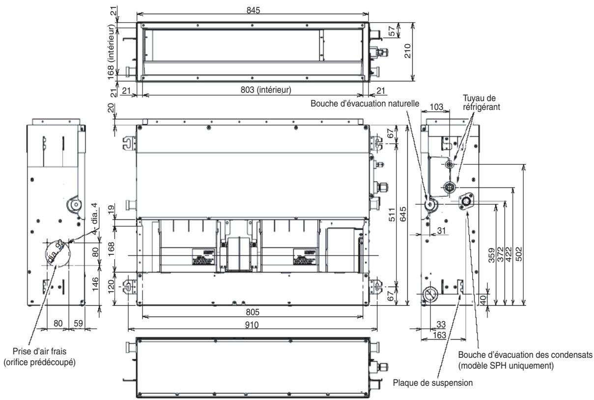 TOSHIBA MMD-AP0181BH - Dimensions - 1