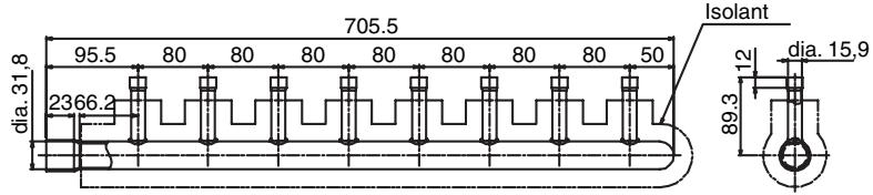 TOSHIBA MMD-AP0181BH - Côté gaz évaporé - 1
