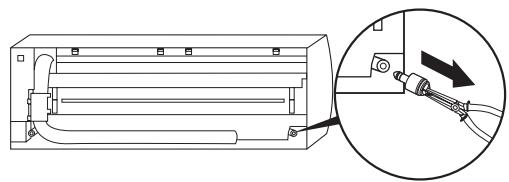 TOSHIBA MMK-AP0123H - How to remove the drains cap - 1