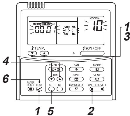 TOSHIBA MMK-AP0123H - Basic procedure for changing settings - 1