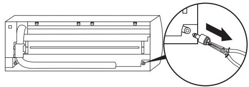 TOSHIBA MMK-AP0153H - Comment retirer le bouchon de vidange - 1