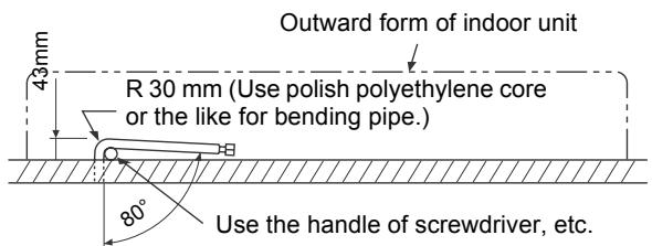 TOSHIBA MMK-AP0153H - Bend the connection pipe within a radius of 30~mm - 2