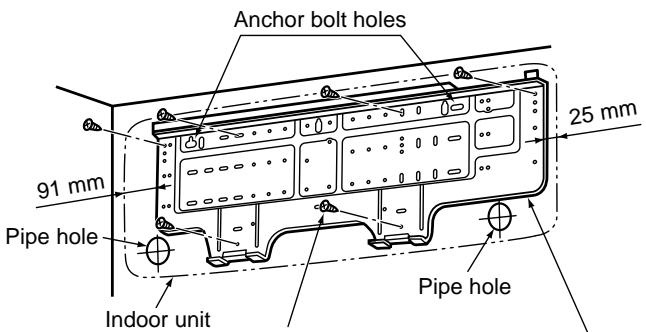 TOSHIBA RAS-16SAVP-E - Mounting the installation plate - 1