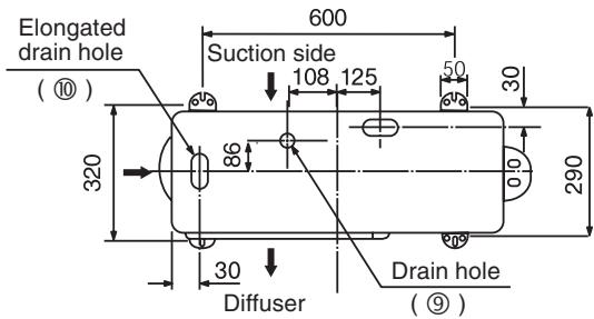TOSHIBA RAS-16SAVP-E - Attachment bolt arrangement of outdoor unit - 1
