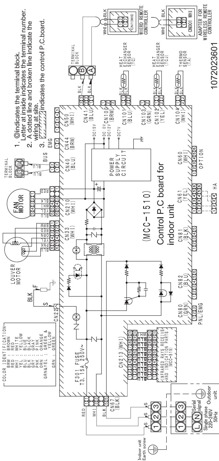 TOSHIBA RAV-SP1402AT-E - 2-4-4. Wiring Diagram - 1